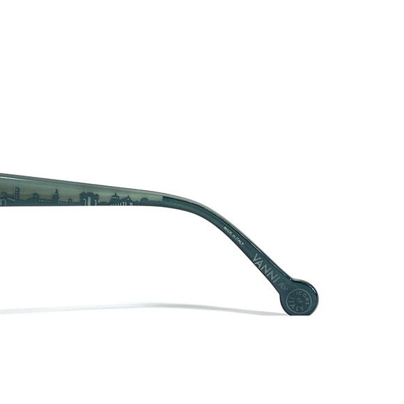 VANNI V3417 Mens Plastic Eyeglass Frame A16 Brown 52-16 Green Milan City Scape - Picture 5 of 5